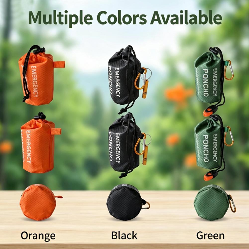 Portable Emergency Rain Poncho - Emergency Poncho Rain ulasan dan harga